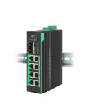 Industrial 8 Ports Full Gigabit PoE Switch supports DC 9.5V ~ 57V Power Input
