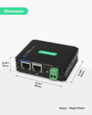 Industrial Gigabit POE+ Splitter with DC12V/DC24V/POE 24V Output