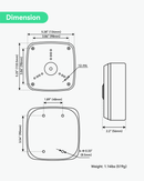 EOC Transmitter and Camera Outdoor Universal Mount Box for EOC Transmitter (Waterproof Enclosure only)