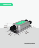 BT90W Outdoor PoE Extender, Gigabit PoE Repeater with Two PoE Outputs