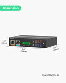 Industrial 802.3bt Gigabit 90W PoE++Splitter with 24V DC output and Adjustable Output Voltage3-36VDC
