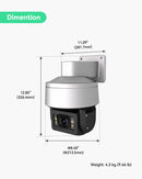 (IPTZ5432AC) The Most Affordable AI Smart Anti-corrosion 4MP 32x Optical Zoom Network Dome Camera with Polymer Material