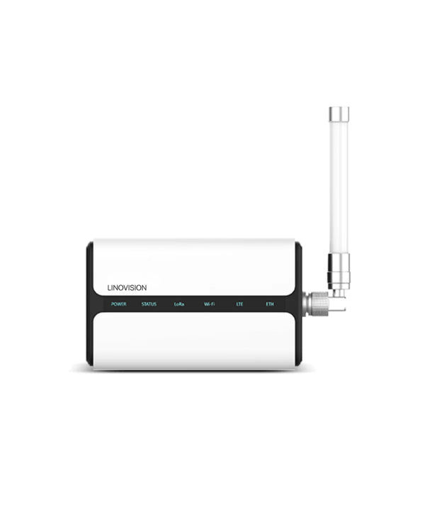 Indoor LoRaWAN Gateway Uplink 1 × RJ45 (PoE PD supported) & WiFi and Optional 4G Cellular