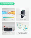 Industrial 4 Ports Gigabit BT90W PoE Passthrough Switch and PoE Extender