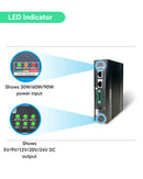 Industrial Gigabit 90W POE++ Splitter with DC 24V and DC 5/9/12/20V Output