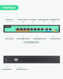 8 Ports Full Gigabit PoE++ Switch, Built-in 120W Power with 4 BT 90W Ports & 4 AT 30W Ports