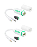 Outdoor Waterproof POE Splitter with DC12V Output and Ethernet (2 pack)