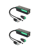 POE Splitter with DC12V 2A Output and 10/100Mbps Ethernet (2 Pack)