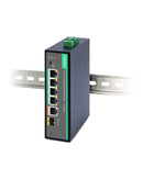 Industrial 4 Ports Gigabit BT90W PoE Passthrough Switch and PoE Extender