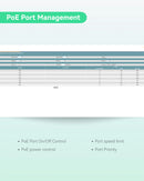 Industrial 8 Ports Gigabit Managed POE Switch with DC12V-57V Redundant Input