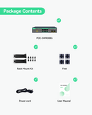 8 Ports Full Gigabit Cloud Managed PoE Switch with 2 SFP Uplink
