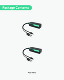 POE Splitter to USB-C Power and Ethernet Data (2 pack)