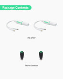 Outdoor Waterproof POE Splitter with DC12V Output and Ethernet (2 pack)