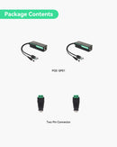POE Splitter with DC12V 2A Output and 10/100Mbps Ethernet (2 Pack)