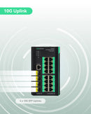 Industrial 16-Port Full Gigabit L3 Managed POE Switch with 10G SFP Uplinks