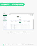 8 Ports Full Gigabit Cloud Managed PoE Switch with 2 SFP Uplink