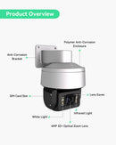 (IPTZ5432AC) The Most Affordable AI Smart Anti-corrosion 4MP 32x Optical Zoom Network Dome Camera with Polymer Material