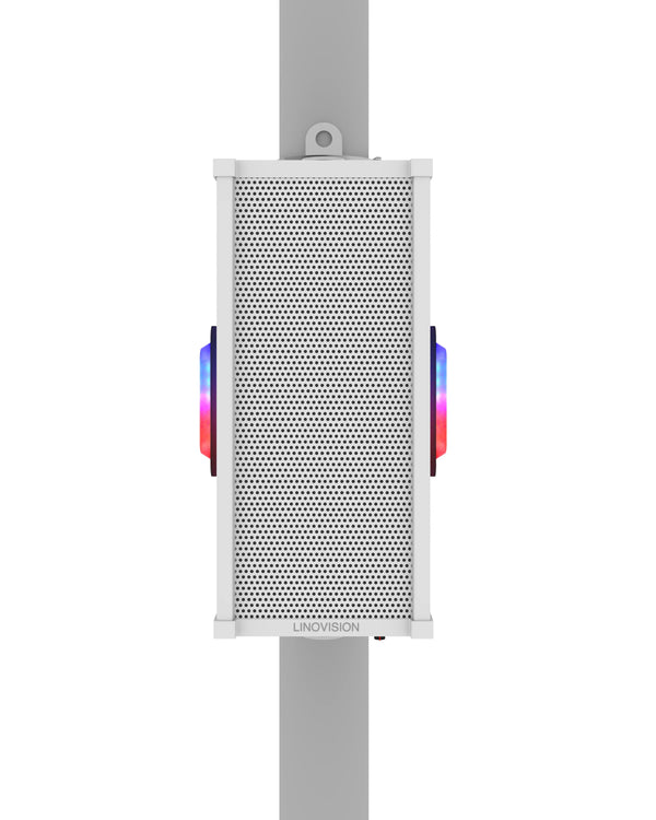 Outdoor Loud Speaker with Red/Blue Light, built-in Microphone and Amplifier