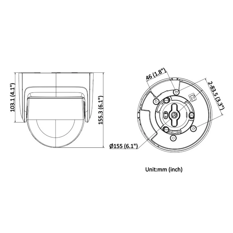 8MP Dual-Lens Stitched Panoramic Camera with AI Smart Detection Night ColorVu and Active Deterrence