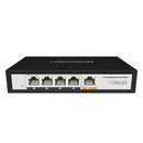 4 Port Gigabit POE Extender with 60W POE Input, 1 in 4 Out POE Repeater