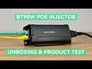 Single Port BT90W PoE Injector with 2.5G Super High Speed Transmission