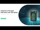 Industrial 16-Port Full Gigabit L3 Managed POE Switch with 10G SFP Uplinks
