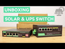 5 Ports Solar and UPS PoE Switch with built-in Solar Charge Controller