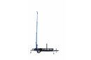 20' Three Stage Light Mast on 10' Single Axle Trailer - 9' to 20' - Mount Lights, Cameras, Equipment