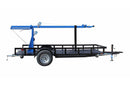 25' 3-Stage Light Mast on 12' Tandem Axle Trailer - Extends up to 25 Feet - Mount LED, HID, Halogen