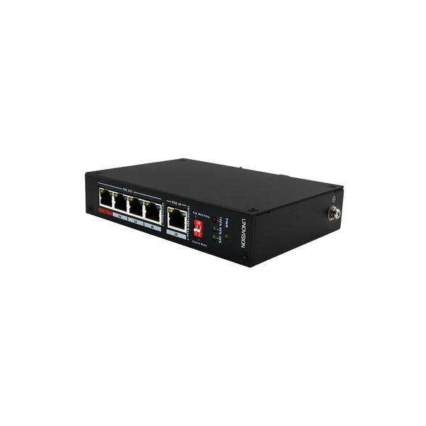 LINOVISION Passive 4-Port 90W POE Extender with one IEEE802.3bt 90W Gigabit POE Input, up to 820ft POE extension and POE Watchdog